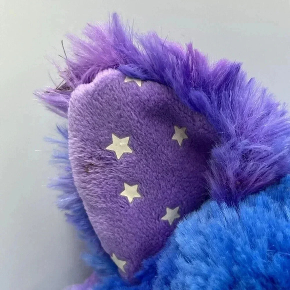 Build a Bear Stars Glow In The Dark Kitty Cat Purple Blue Starry Plush 17" - Picture 7 of 14